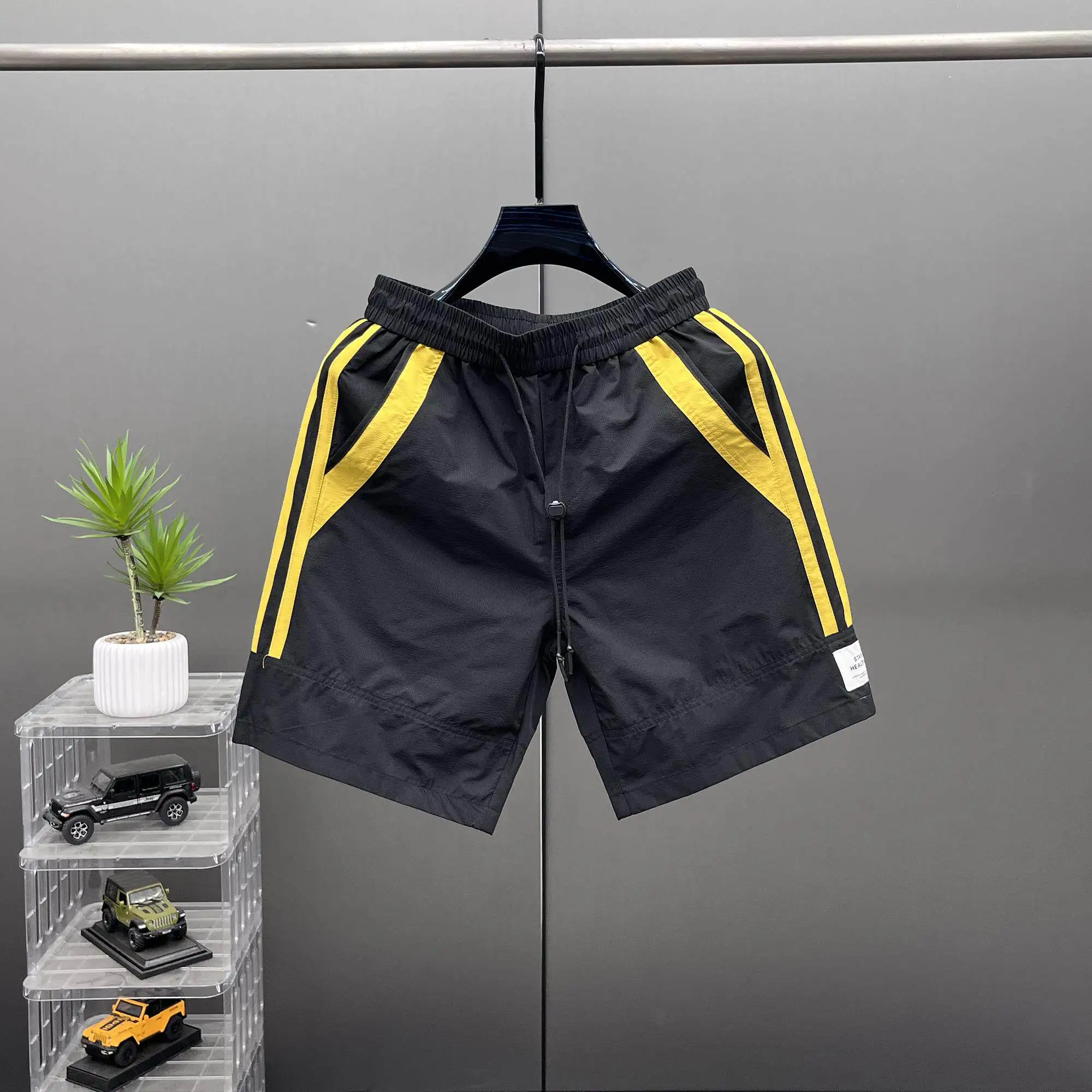 

2026 New Men's Shorts Trend Elastic Waist Sweatpants Summer Gym Short Korean Fashion Streetwear Harajuku Casual Shorts Men