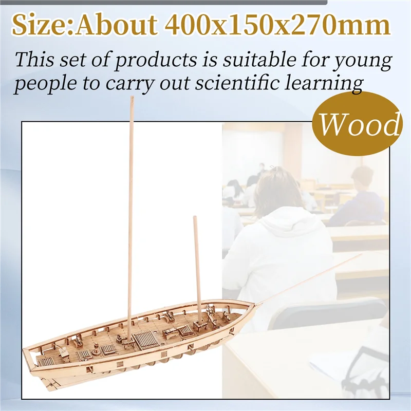 

ABJL-DIY Ship Assembly Model Kits 1/100 Classical Ship Models Sailing Boats Scale Model Decoration Boat For Kids Adults
