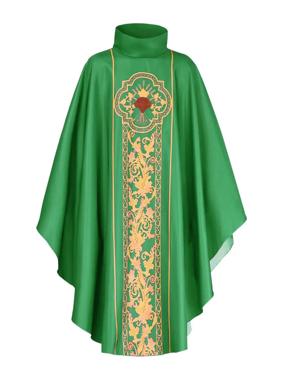 ملابس فضفاضة للهالوين الراهب القرن الأب المطبوع رداء المرأة ملابس عرقية المرحلة زي ربيع 2025 لا يوجد علامة تجارية مسجلة #3