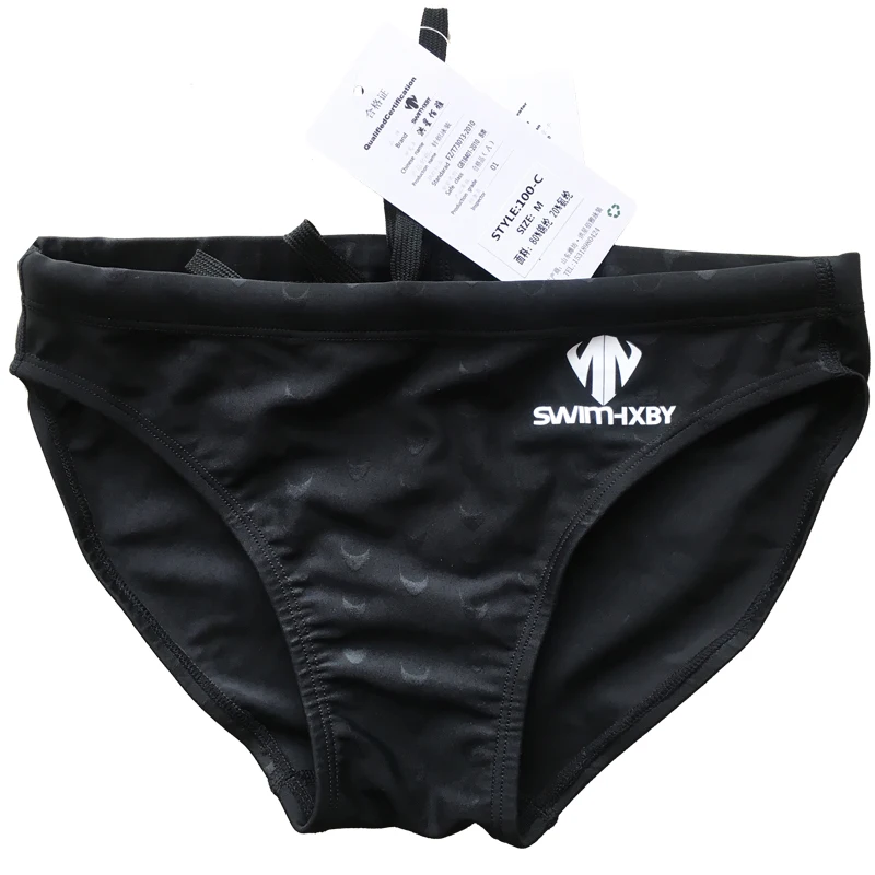 HXBY Swimwear Men Shorts Low Waist Swimming Trunks Quick Dry Fashion Swimsuit Swimming Briefs