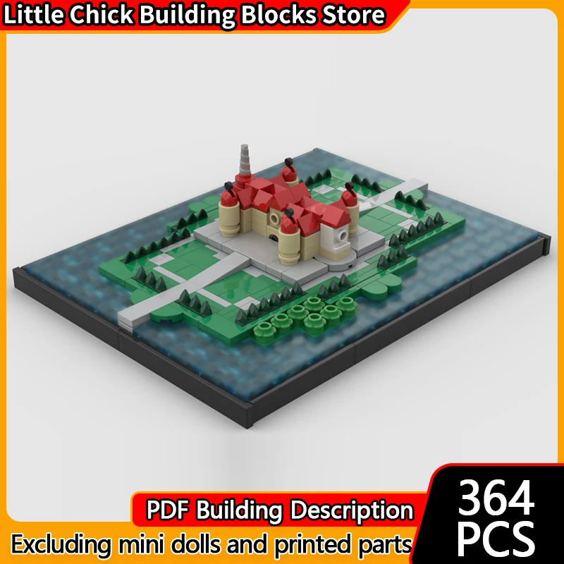 

Средневековый замок, модель MOC, строительные кирпичи, миниатюрный замок, сцена, модульная технология, детские праздничные подарки, сборные игрушки, костюм