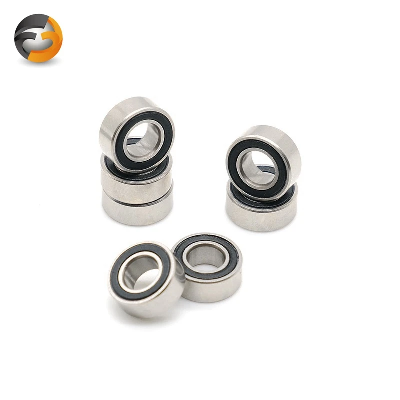 Stainless Steel Ball Bearings S608RS 8x22x7 mm 10PCS Anti Corrosion & Anti Magnetic Miniature Bearing 608 RS S608 2RS