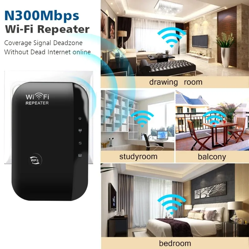 

Banggood WIFI Router 300mbps Wireless-N Repeater 802.11N/B/G Signal Antennas Boosters Extend Amplifier Repeater Range Expander