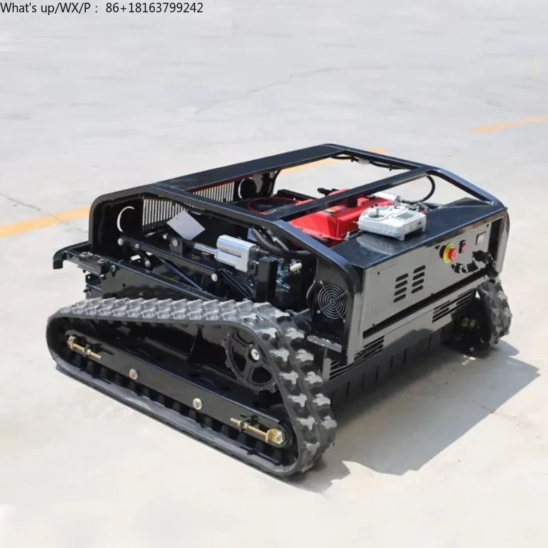 

China Factory Small Mobile Lawn Mower Grass Cutting with Crawler Petrol Wireless Remote Control for Home and Farm Use