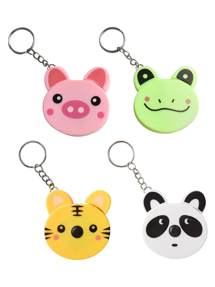 Cute Animal Shape Tape Automatic Measuring Tool Animal-Inspired Design Compact Design Adorable Animal Measuring Tool