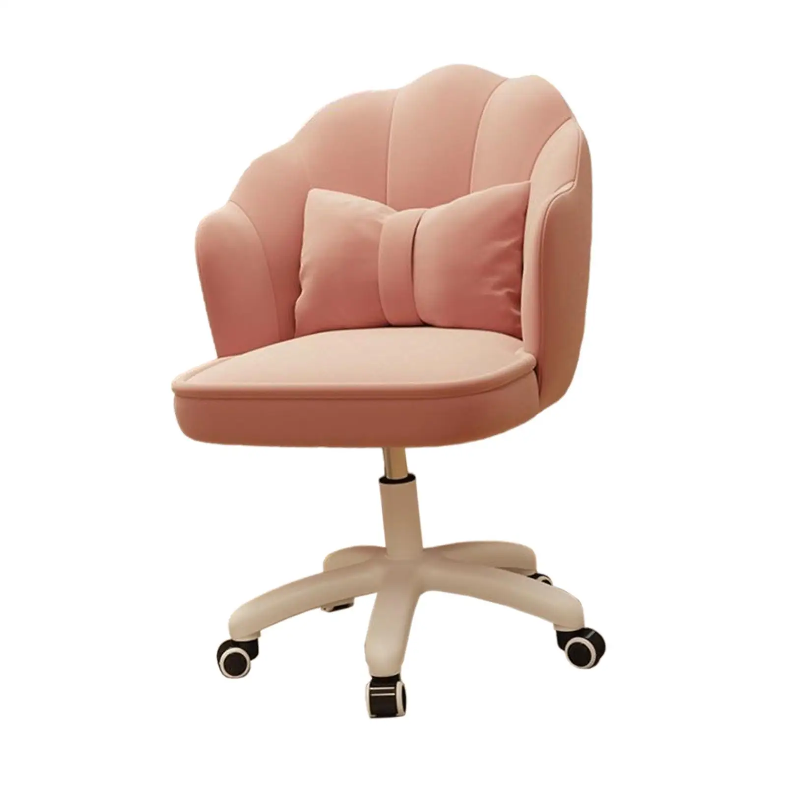 360 Degree Swivel Office Chair Soft Adjustable Wide Seat Computer Task Chair for Apartment Make up Living Room Reading Room Home