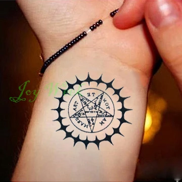 Waterproof Temporary Tattoo Sticker Black Butler Contract Symbol compass anime tatto flash tatoo fake tattoos for men women