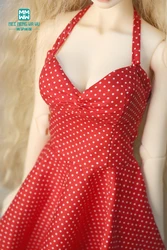 BJD Doll clothes 58-60cm 1/3 BJD DD SD DDL Doll accessories Fashion polka-dot big skirt dress Shoes