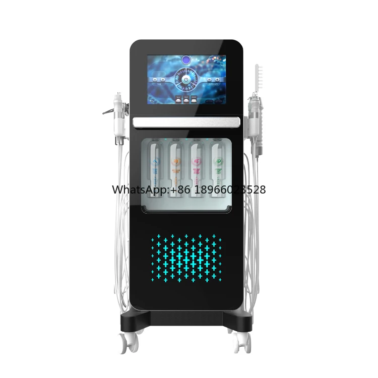 

Beauty Salon Spa Use Equipment Hydra Exfoliating Hydra Cleaning Wrinkle Removal Device 14 in 1 hydro facial machine