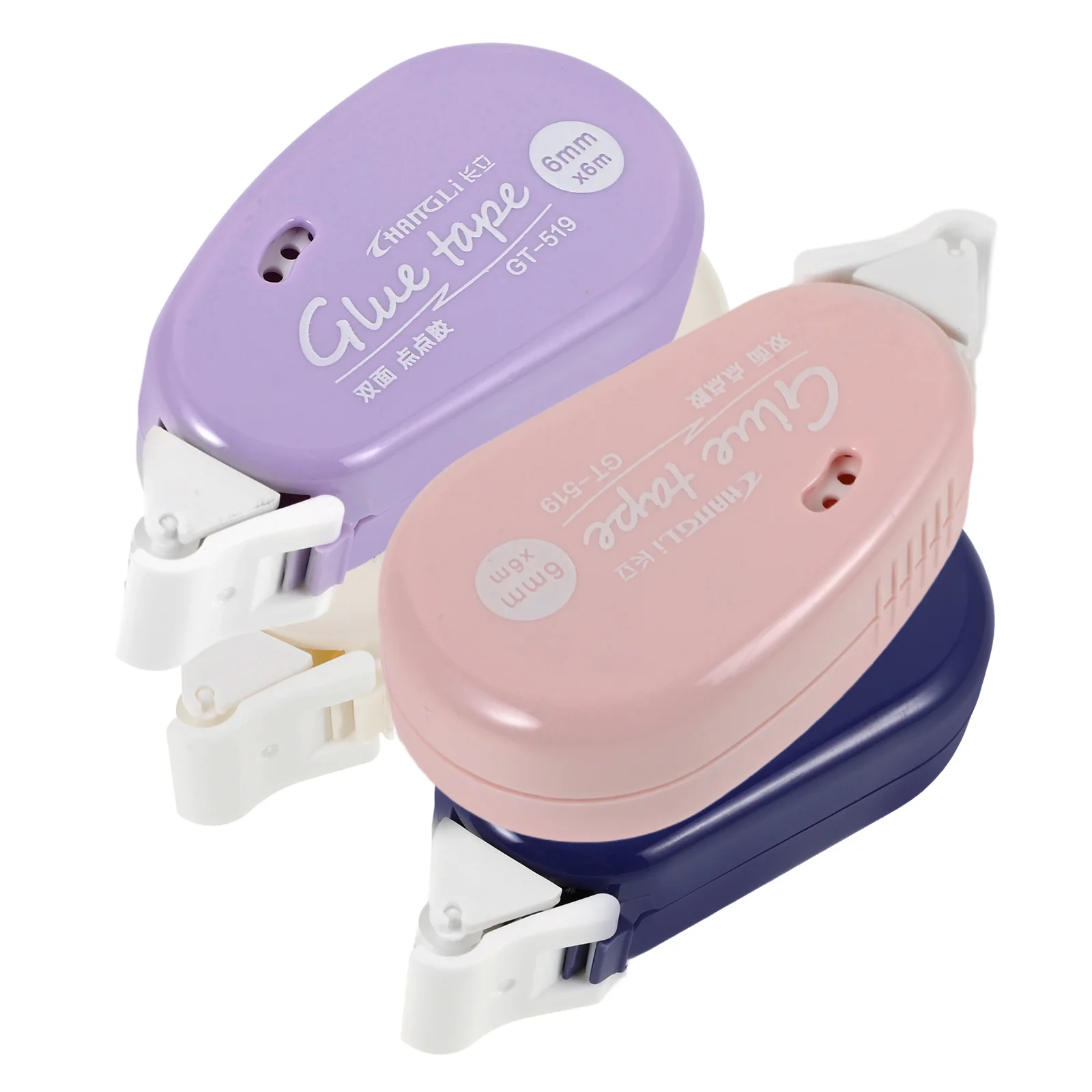 4 Buah Rol Perekat Scrapbook untuk Kerajinan Tangan, Rol Pita dengan Dispenser, Daya Rekat Kuat