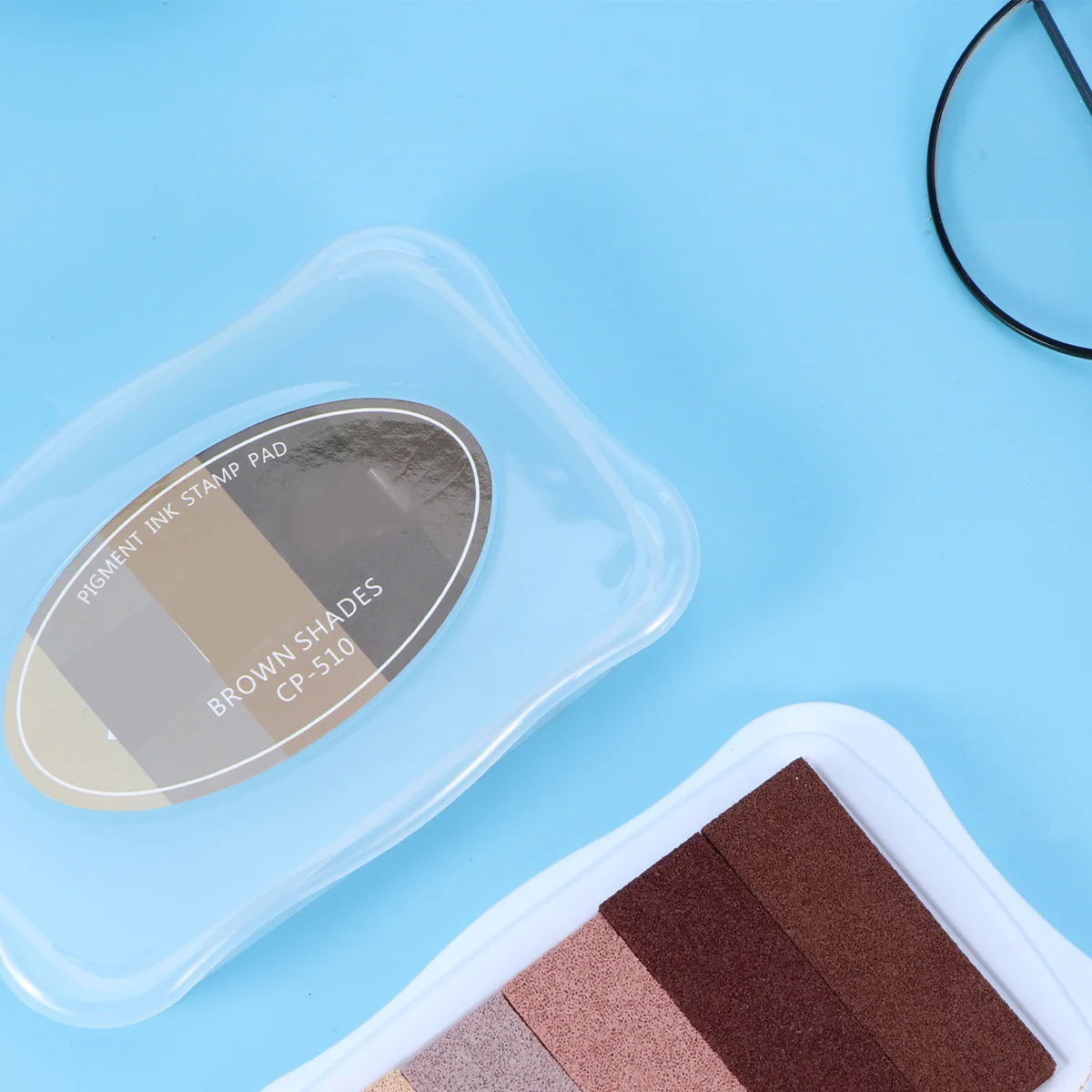 التدرج مختمة 5 ألوان المياه القائمة على سريعة الجافة الحرفية ختم ل سكرابوكينغ بطاقة الخشب Diy بها بنفسك الزفاف الديكور الحرفية #4