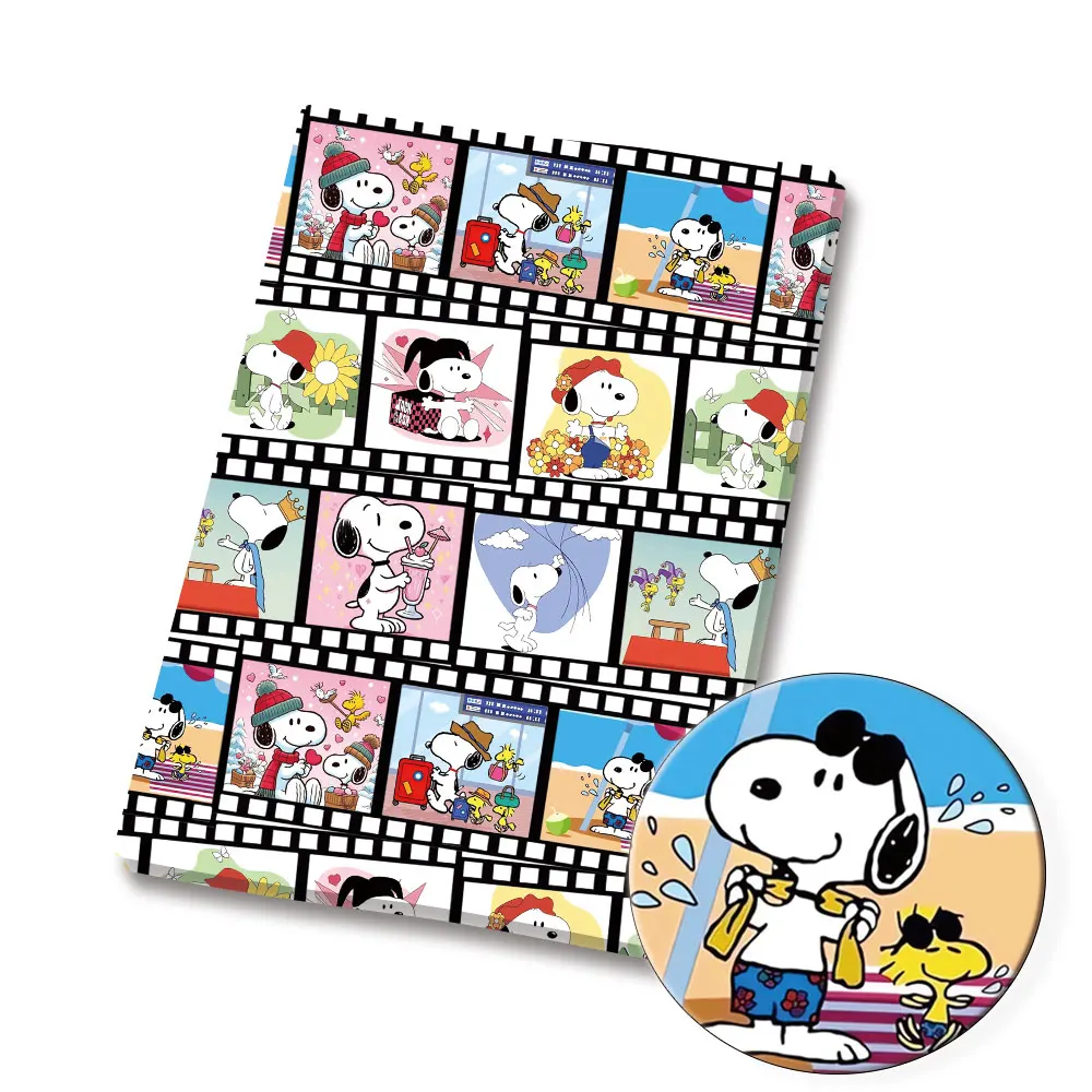 Tela de dibujos animados DIY140 * 50cm costura hecha a mano Patchwork acolchado vestido de bebé hoja para el hogar tela impresa costura niños Fabri