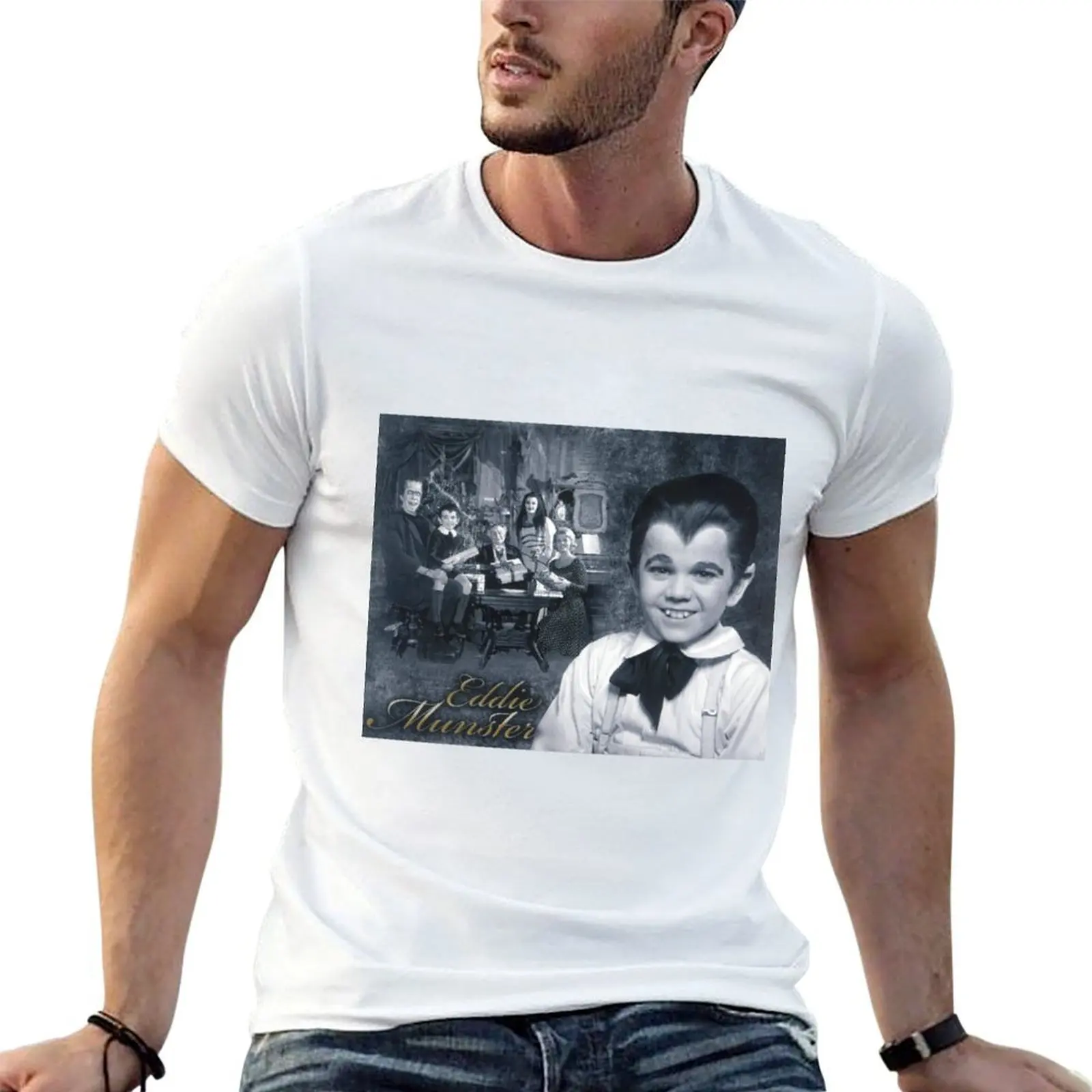 

Eddie Munster The Munsters Holiday T-Shirt t shirt man casual t shirts for man graphic vintage t shirt man luxury T-Shirt