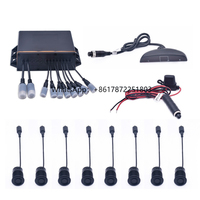 Car Auto Parktronic Car Parking Sensor With 8 Sensors Reverse Backup Parking Radar Detector System Backlight Display