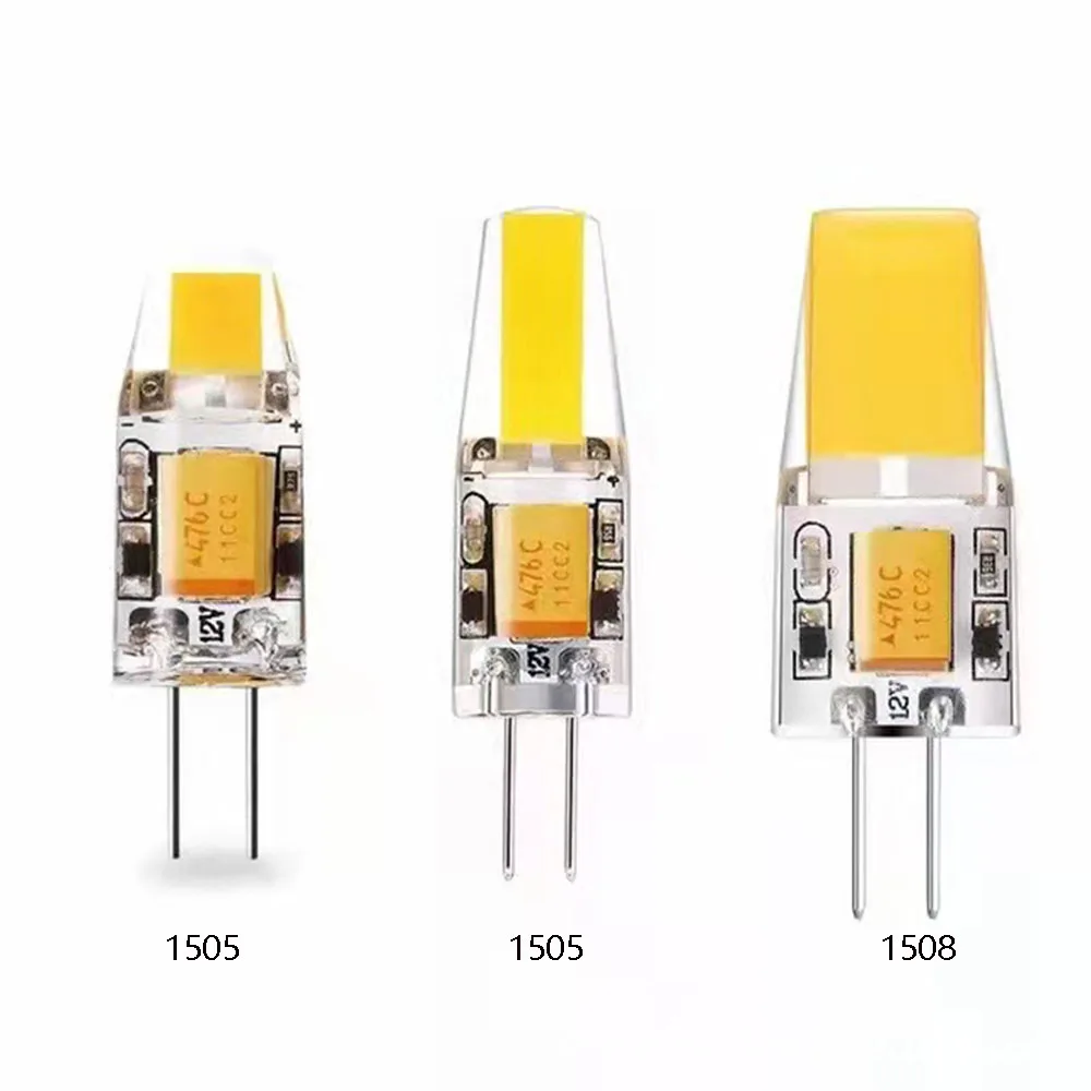 5pcs 12v G4 COB LED Bulb 3w 6w 7w 1505 1508 Spotlight 3000k Nature White 4000k 6000k Crystal Chandelier Bulb 30w 50W Halogen