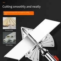 Multifunctional Miter Shear Cutter Adjustable At 45 To 135 Degree Hand Tools for Cutting Soft Wood, Plastic Projects with Blades