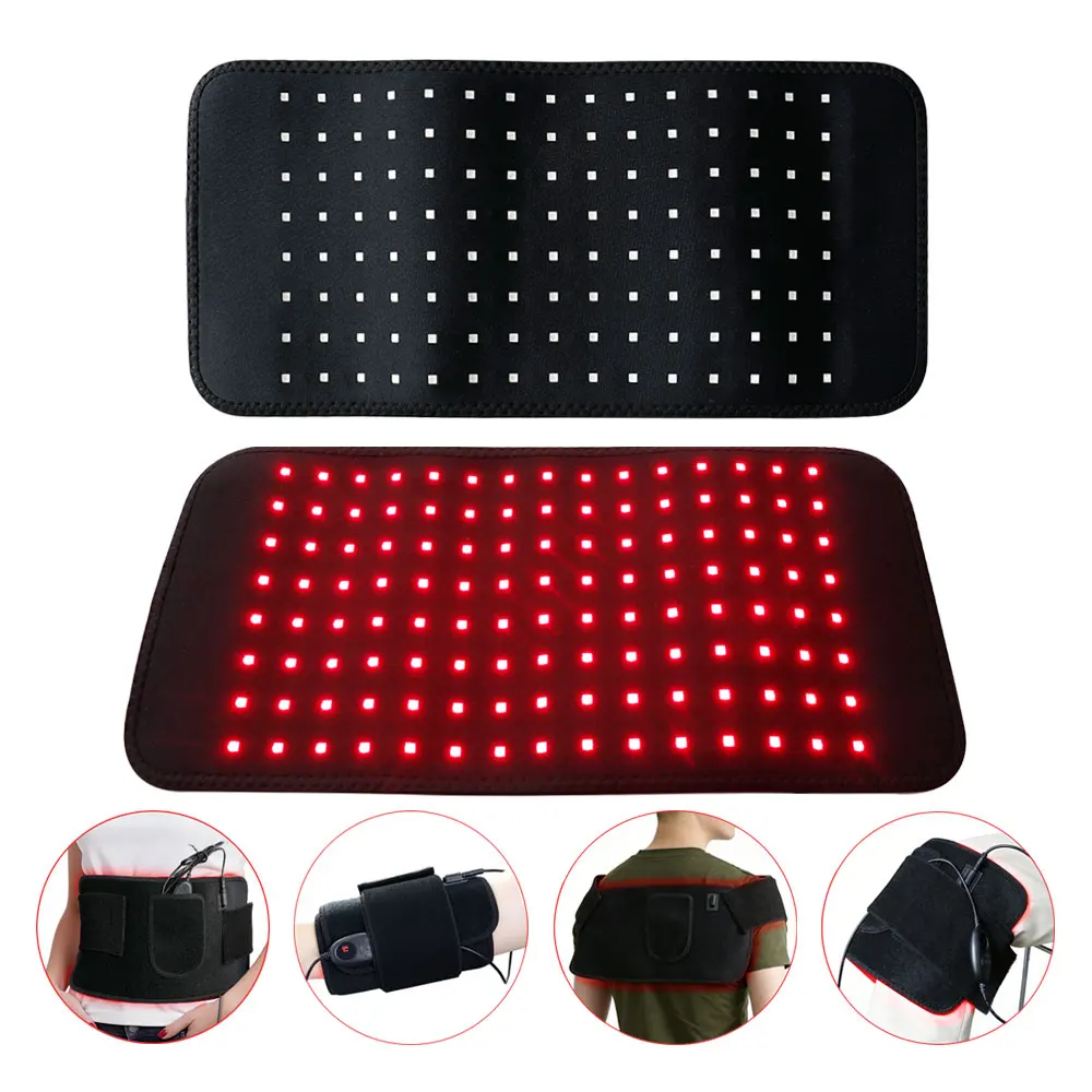 120pcs LED Red Light Therapy Belt for Body Infrared Light Therapy 660nm 850nm Pain Relief Shoulder Waist Back Knee Improve Joint