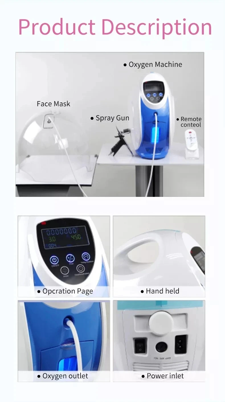 O2 to Derm with Oxygen Dome Facial Therapy Machine for Skin Rejuvenation