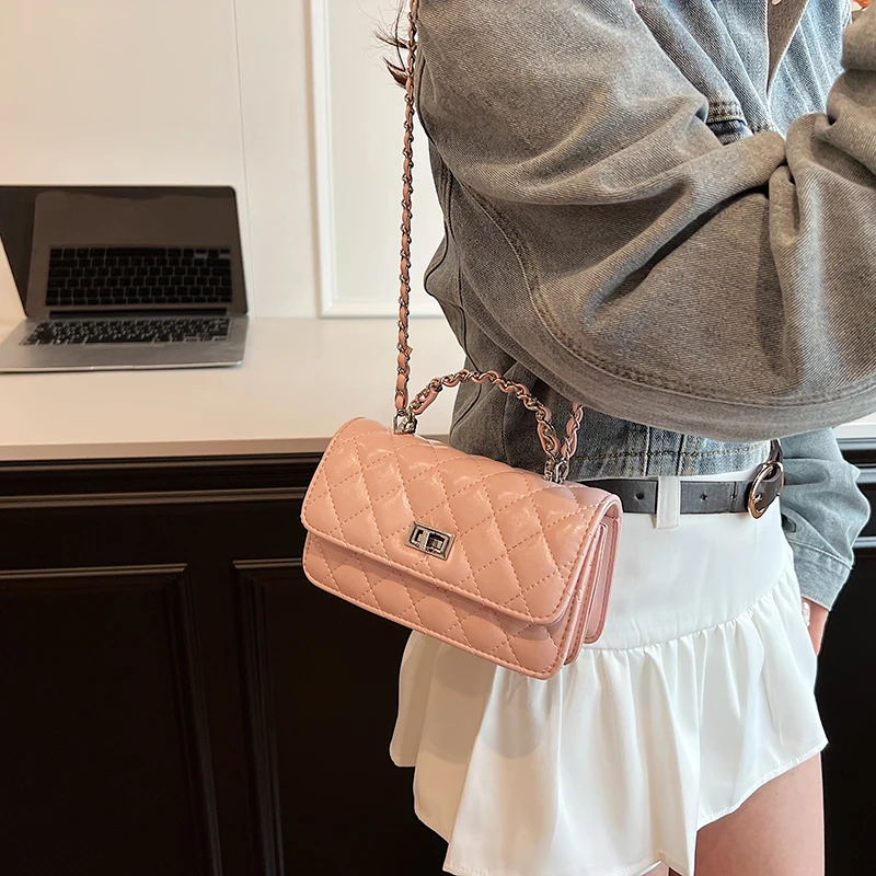 High Quality Women Pu Leather Handbags Fashion Ladies Chain Shoulder Messenger Bags Casual New Female Crossbody Bags for Women