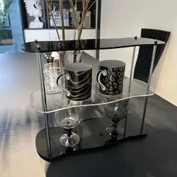 INS Style Luxury Desktop Shelf, Water Cup Storage, High Beauty Cup Holder, Removable Acrylic Perfume Hand Display