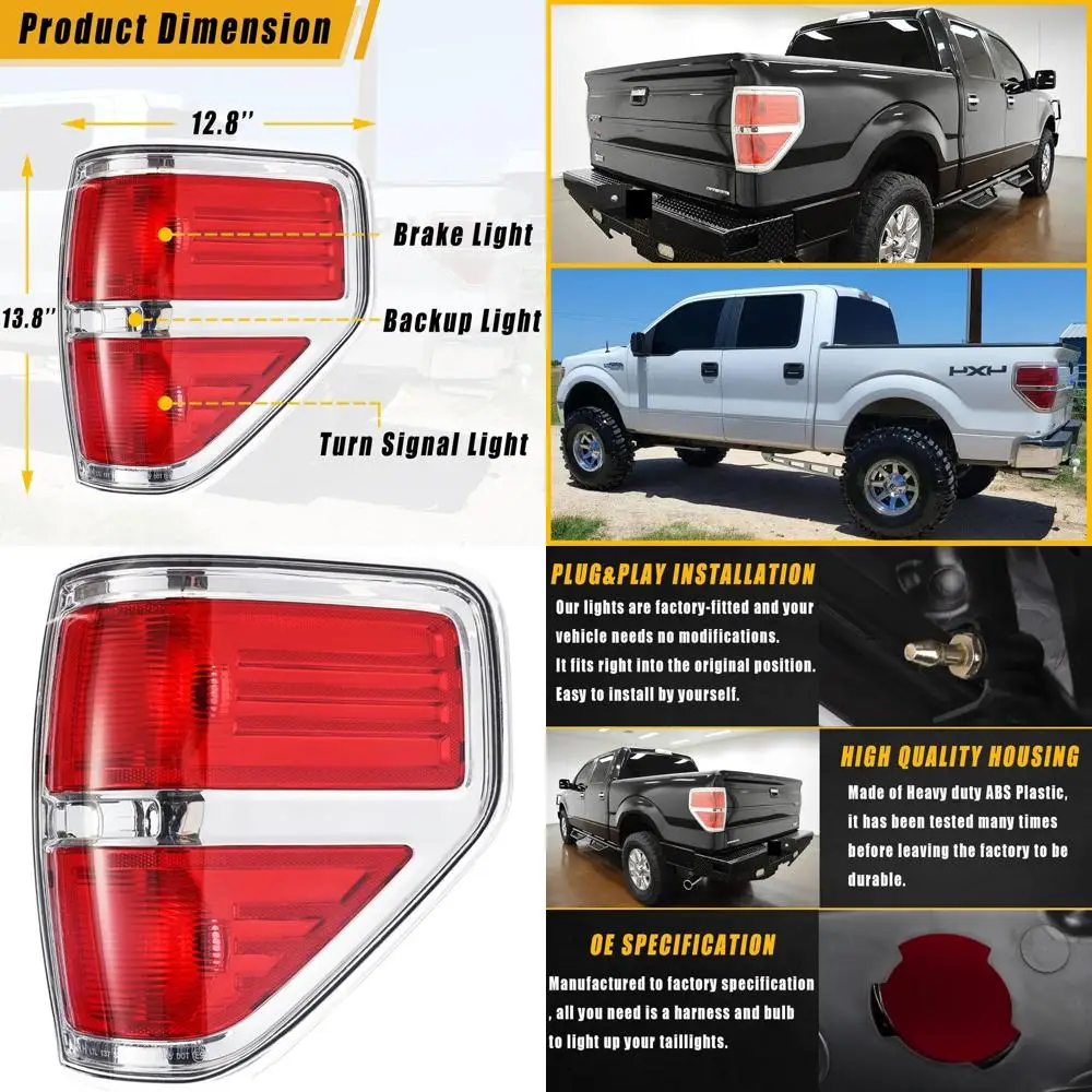 

2010-2014 Ford F-150 правая боковая хромированная отделка корпуса заднего фонаря пассажира