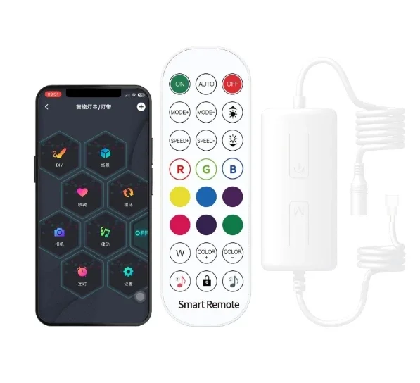 DC12-24V الموسيقى بلوتوث التحكم ذكي iDeal APP تحكم 24 مفتاح ل WS2812 WS2811 الذكية LED قطاع RGB مصباح ليد سلسلة