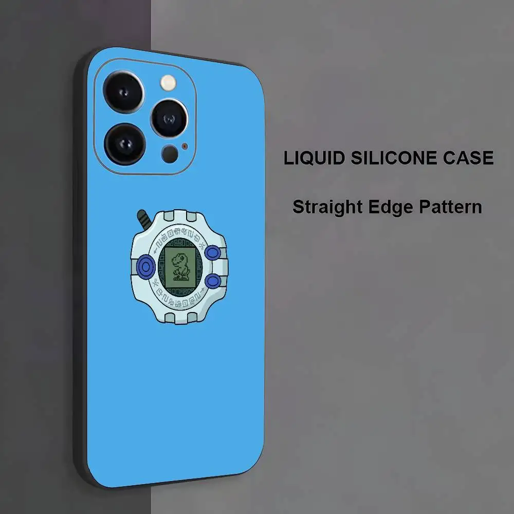 Чехол для телефона с рисунком D-Digimon для iPhone 17,16,15,14,13,12,11, Pro Max, XS, XR, SE, Mini,8,7, мягкий силиконовый черный чехол