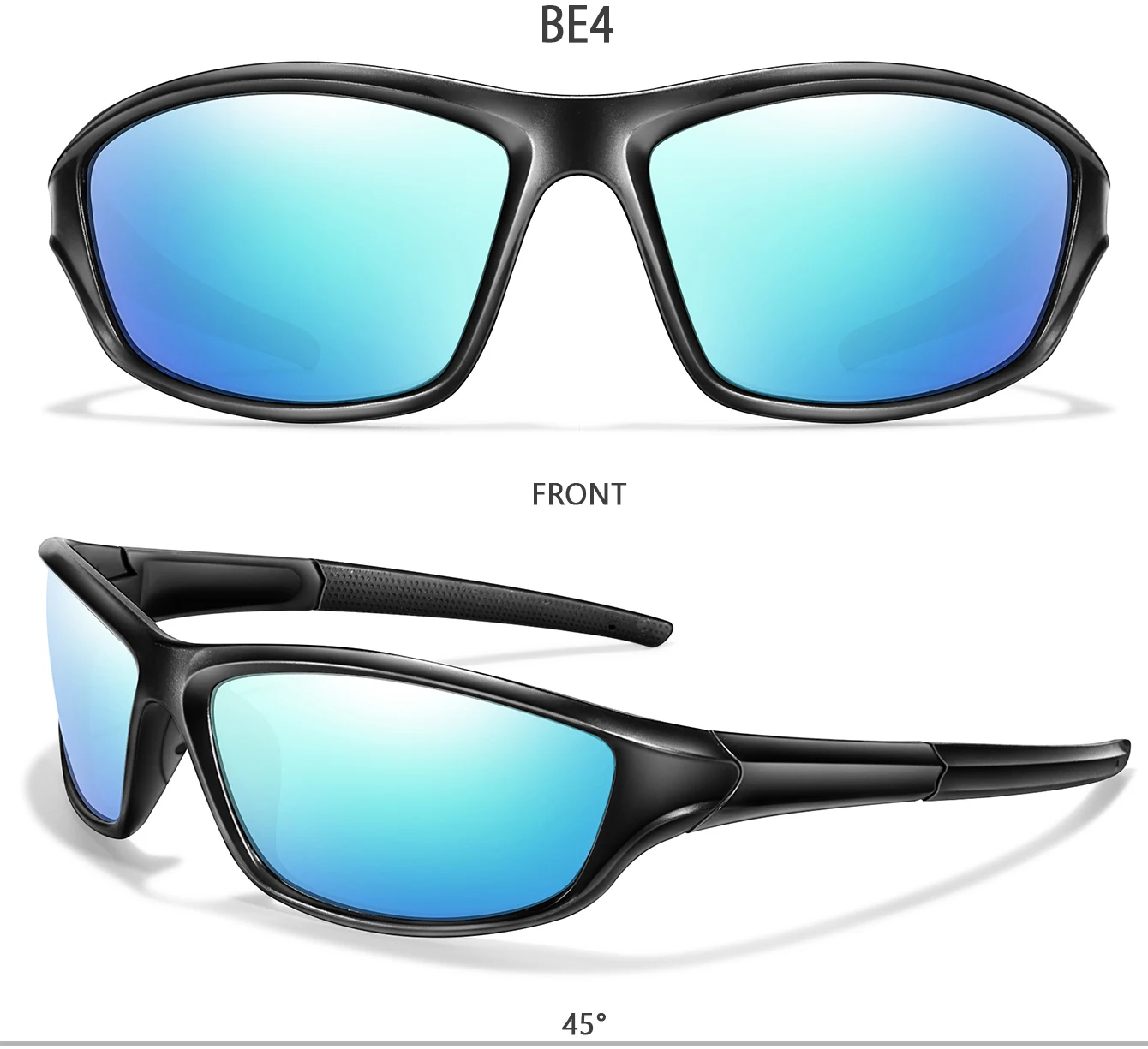 KAROS Polarisierte Sonnenbrille für Herren und Damen, modisch, für Outdoor-Sport, Reiten, Radfahren, Angeln, Laufen, Wandern, klassische Schutzbrille – Detail 7