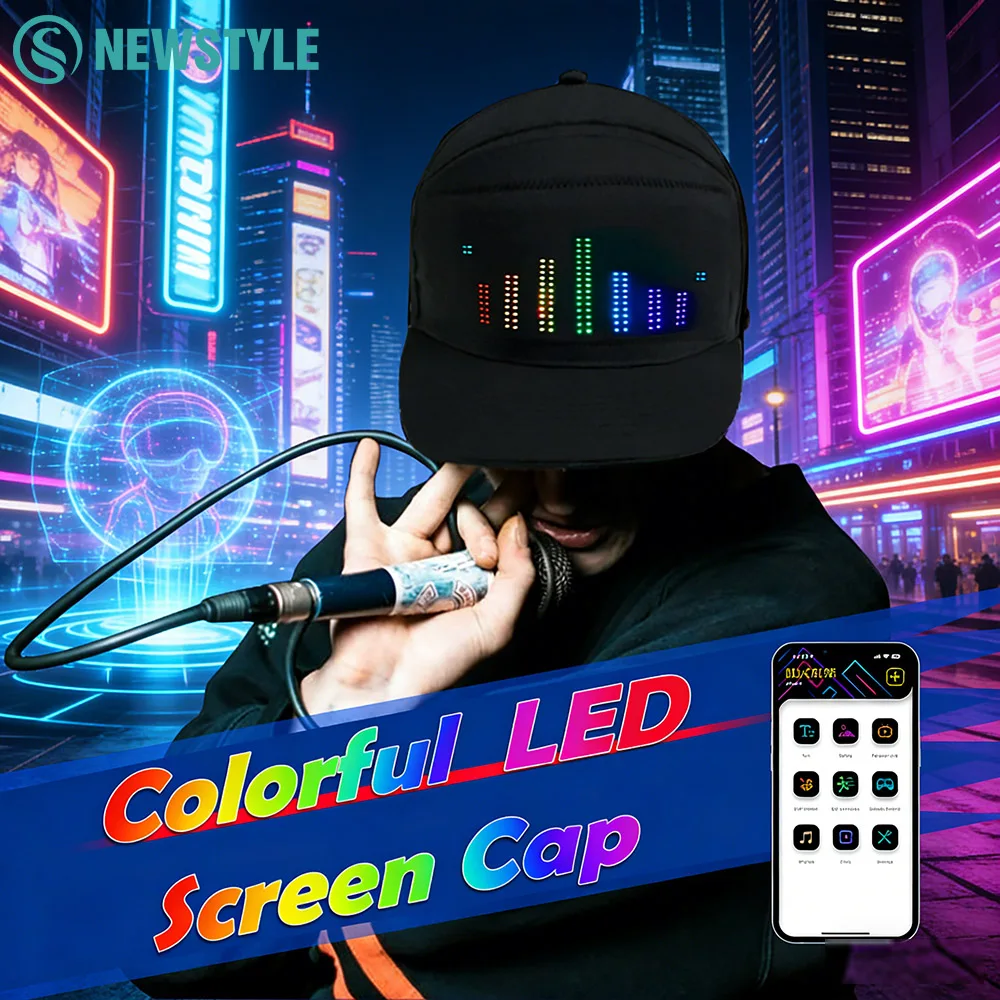 Led Hat Light Displ…