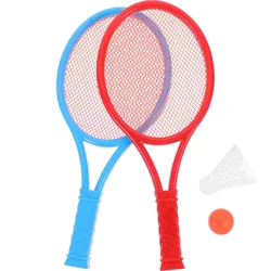 Children Kit Balls Tennis Racquet Beginner Badminton Racket Set Badminton Ball Plastic Racquet Children Outdoor