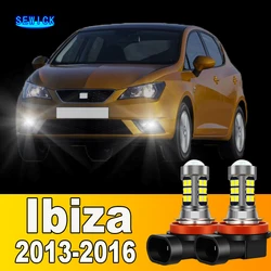 2pcs LED Front Fog Light Bulb Accessories For Seat Ibiza 4 MK4 2013-2016 2014 2015