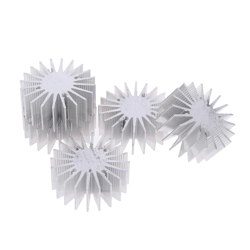 5PC 1W 3W LED Aluminum Heatsink Radiator For Household Lamp Radiator Replaceabl 36mm Diameter Height 15mm Heat Sink