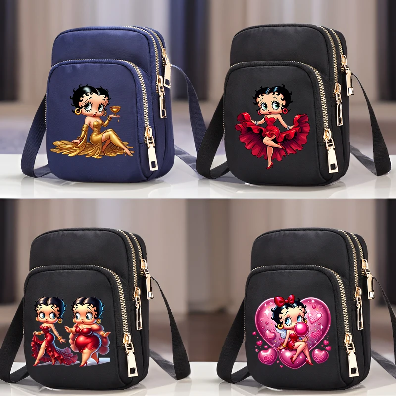 Disney Betties Women's Bags Handbag Causal Crossbody Bags Cell Phone Purse Women's Underarm Bag Female Crossbody Shoulder Bag