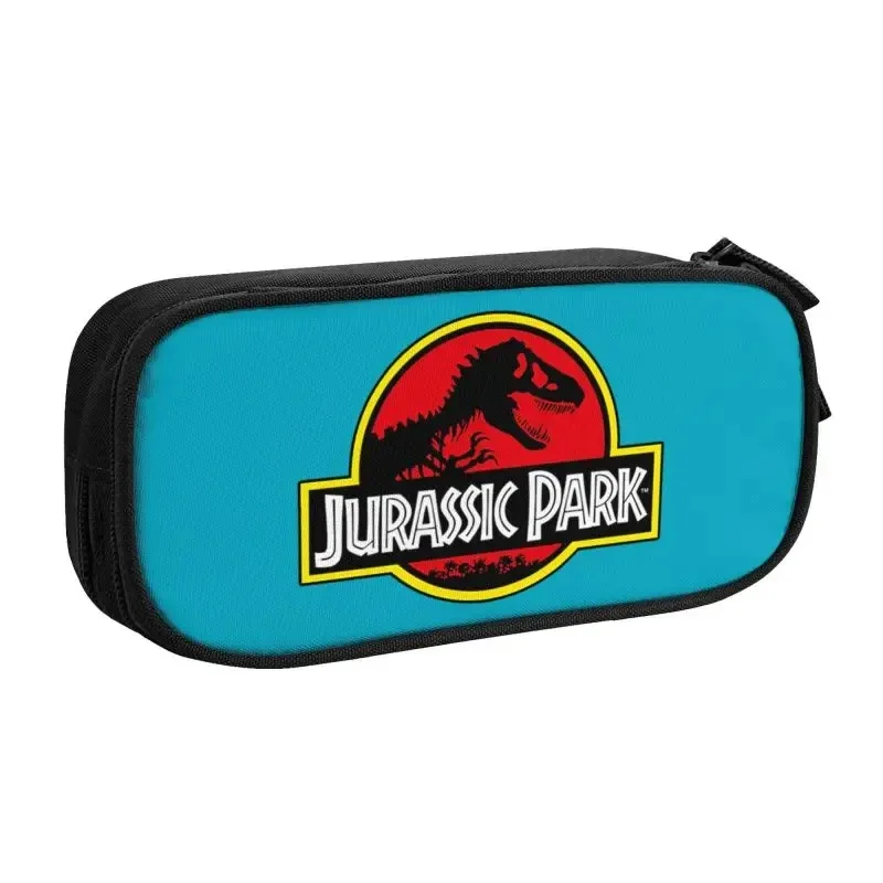 Jurassic Park Dinosaur World Capacity Pencil Pen Case Stationery Bag Pouch Holder Box Organizer for Teens Girls Adults Student