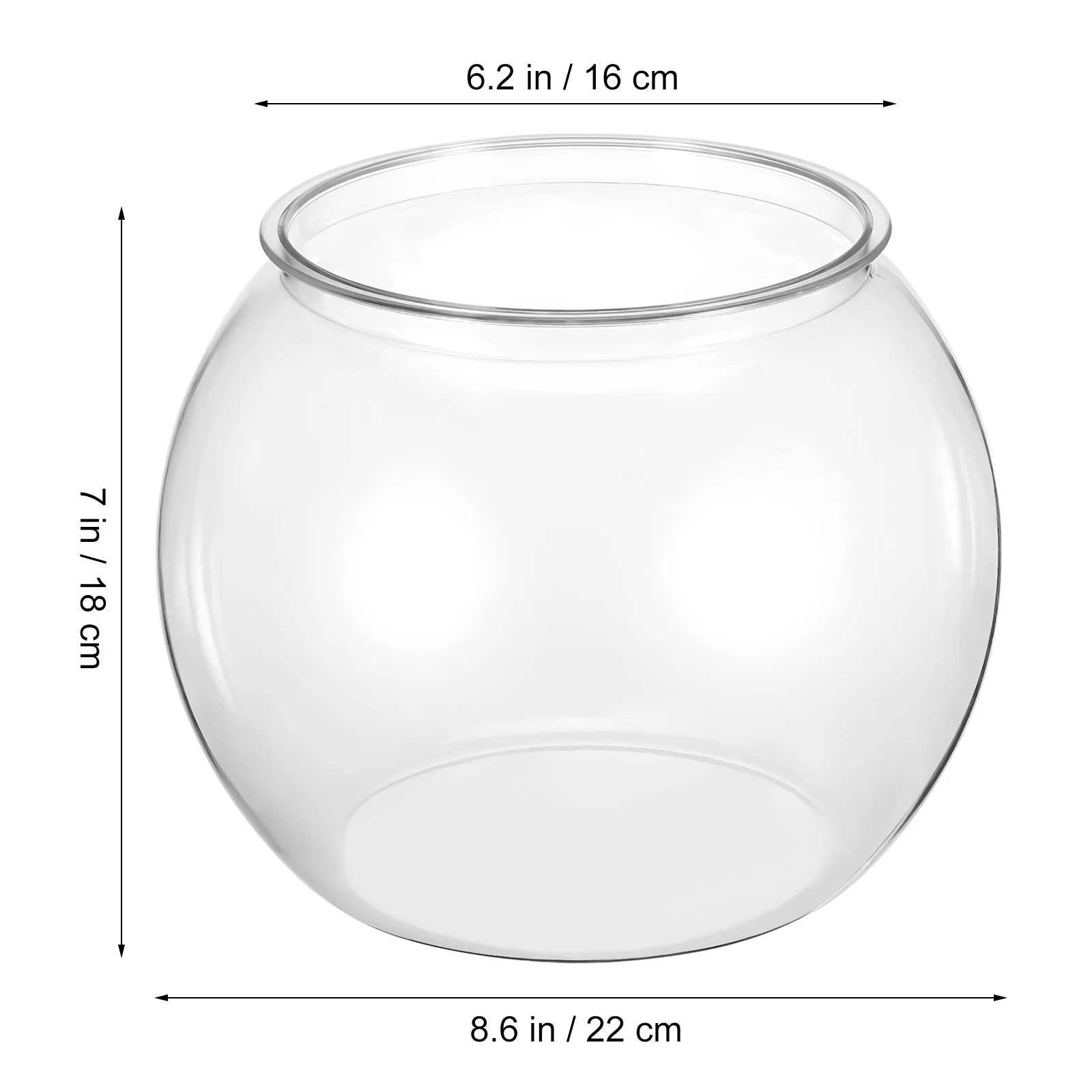 

Desktop Fish Tank Clear Small Plastic Round Aquarium For Home Office Goldfish Bowl Portable Fish Breeding Box Lightweight