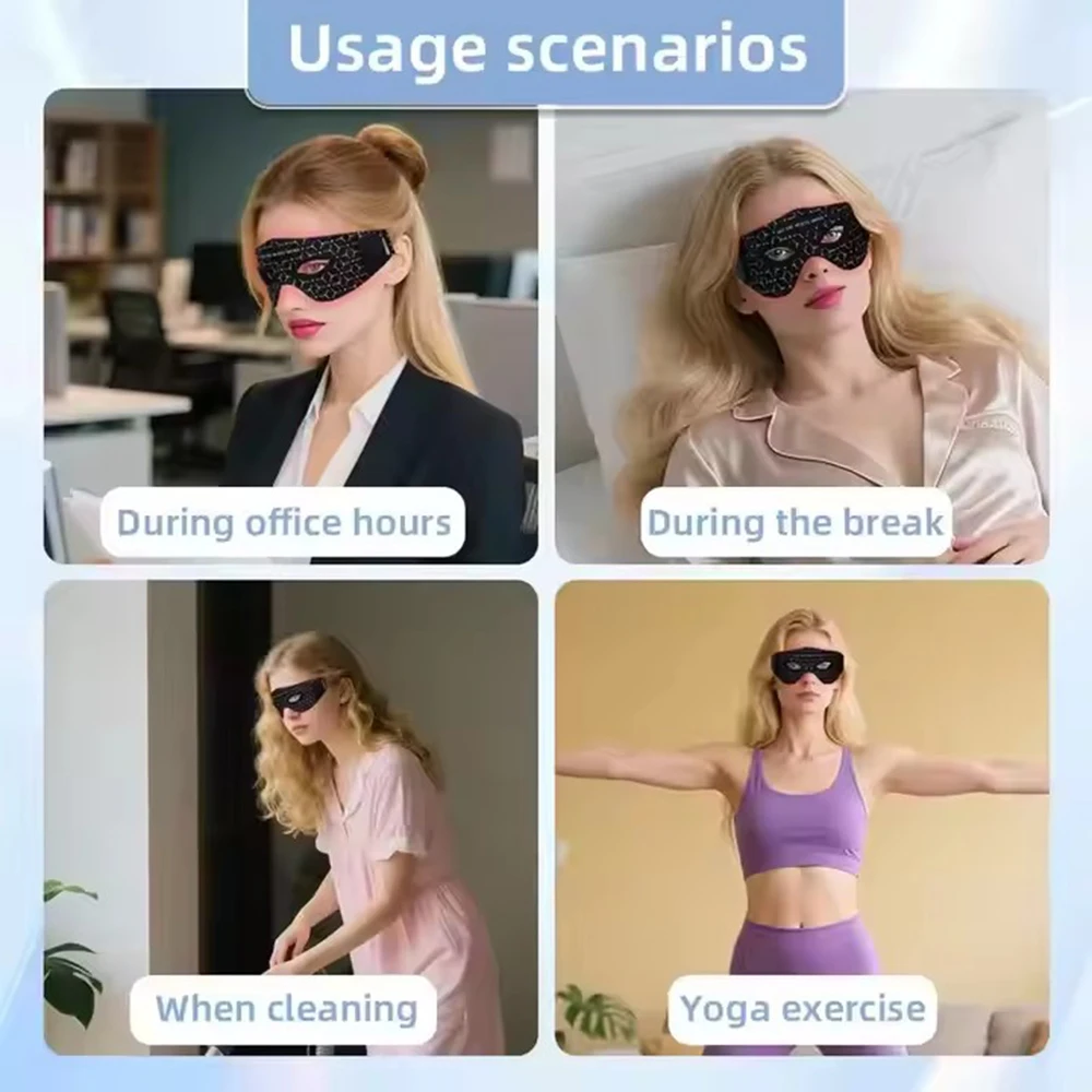 Maska LED do oczu, masażer oczu, urządzenie do pielęgnacji urody, urządzenie do usuwania worków pod oczami, terapia światłem czerwonym w bliskiej podczerwieni 630NM 850NM, urządzenie do maski na oczy.