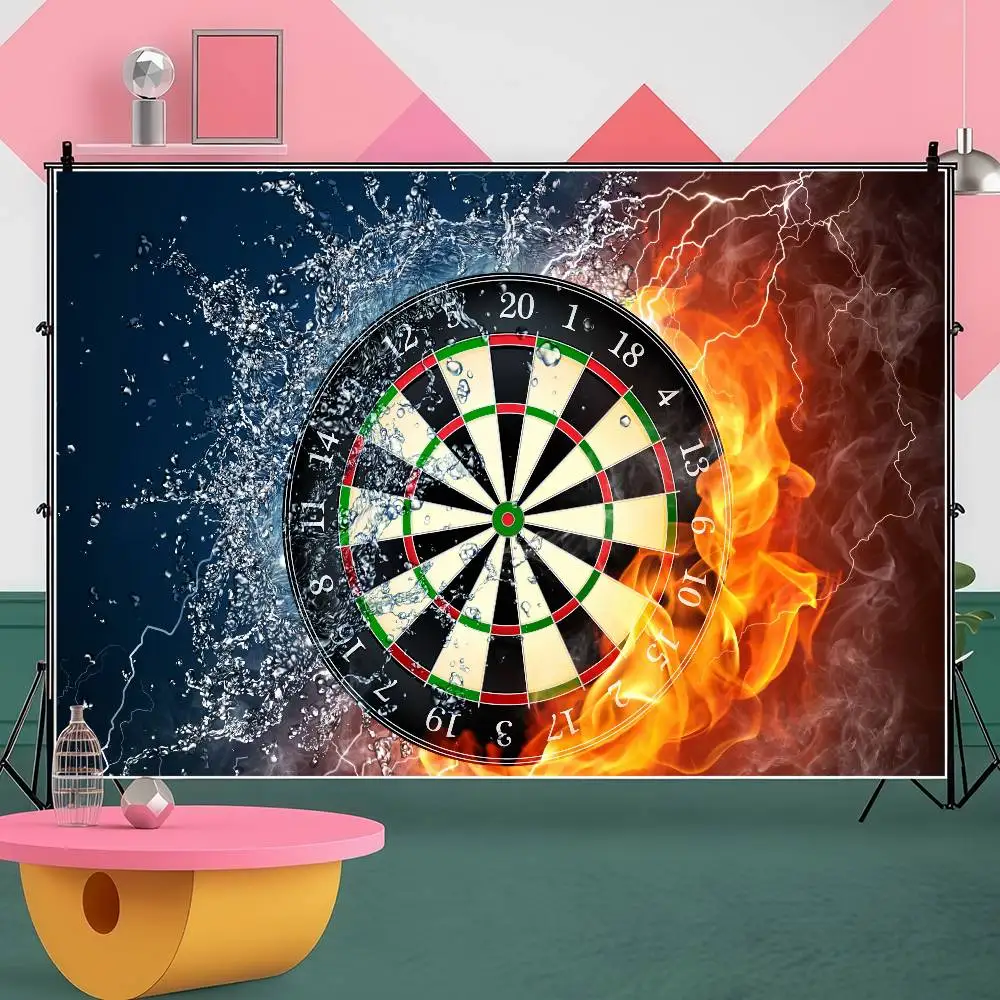 DARTS لوحة رمي السهم الهدف التصوير خلفية للتخصيص حفلة عيد ميلاد سعيد الديكور الأطفال صور خلفية الهدايا #3