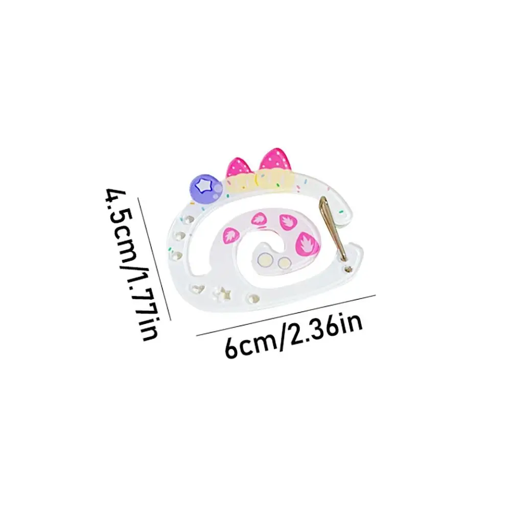 Climbing Hook Acrylic Cartoon Carabiner Star with Wing Piggy Blueberry Cake Keychain Snowman Cat Kitty Keyring Bag Hanging