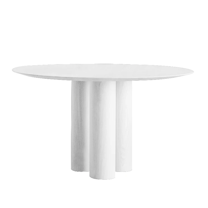 

INS rock board dining table marble negotiation table tripod coffee table balcony table living room