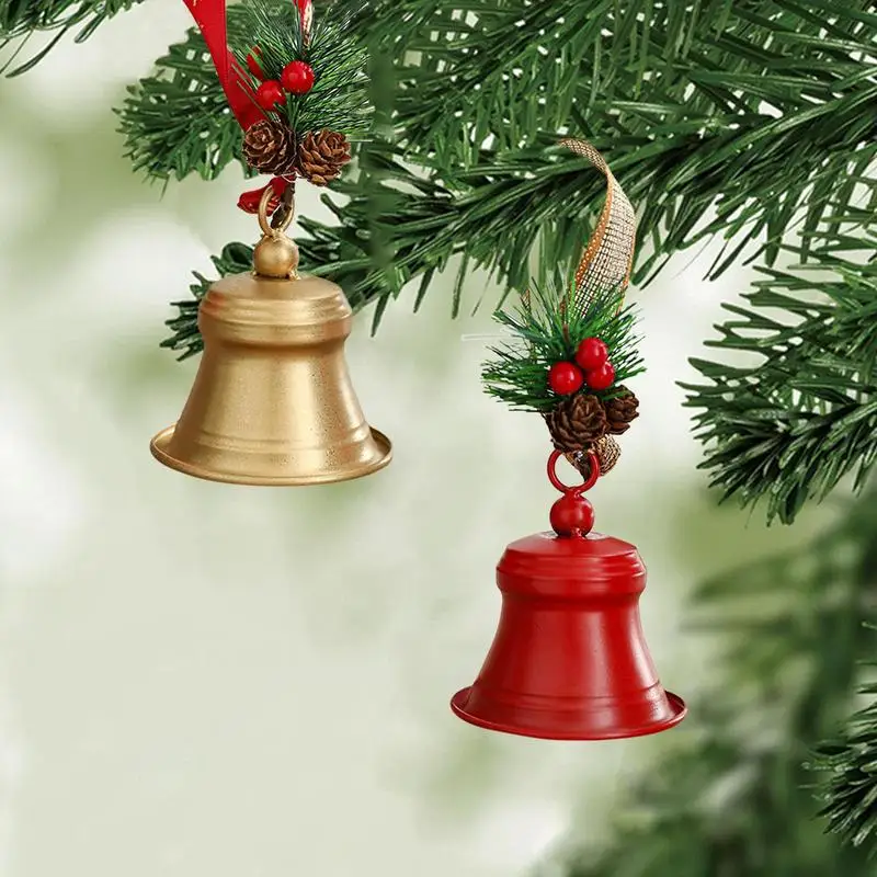 Gold Sleigh Bell Christmas Tree Bell Artisanal Design Christmas Bell Christmas Ornaments Portable Christmas Tree Bell Christmas