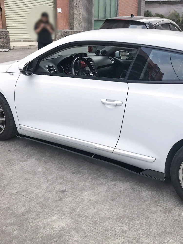 Hochwertige Seitenschweller für VW Scirocco R TDI 2009-2016 – Verlängerungs-Splitter, Karosserie-Lippen, Spoiler-Flügel, Zubehör aus ABS