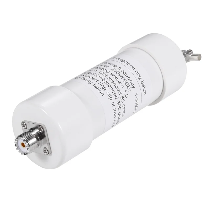B92B-For Shortwave SSB AM FM Dipole/Windom Antenna Compatible 200W 1:6 Balun Converter 1-56Mhz Input 50Ω To 300Ω Output