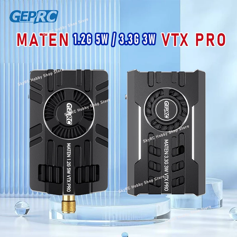 

GEPRC MATEN 1.2G 5W/3.3G 3W VTX PRO - IRC Tramp FPV RC Long Range Video Transmitter 20x20mm Mount Parts