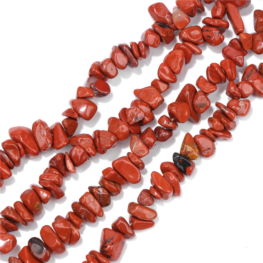 Irregular Red Pink Gravel Stone Bead 5-8mm Rose Quartzs Jaspers Shells Loose Spacer Chips Beads Fit Boho Bracelet Necklace DIY
