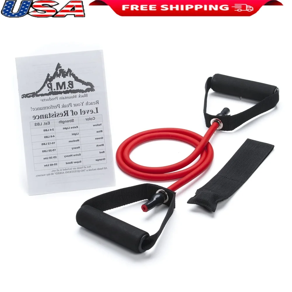 

Одиночная лента с дверным якорем, фитнес-путеводитель, компактная терапия для упражнений, укрепление, растяжка, реабилитация, тренировка