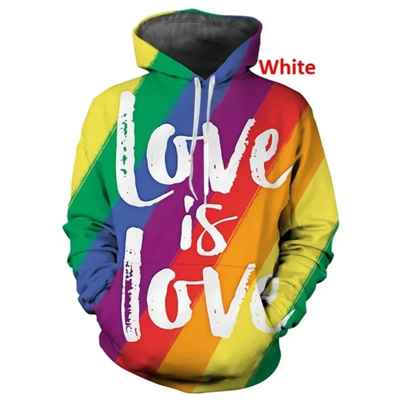 New Popular LGBT Rainbow Flag Lesbians Gays 3d Hoodies Pullover Fashion MenWomen Hoodie Casual Long Sleeve 3D Hooded Sweatshirts view 2