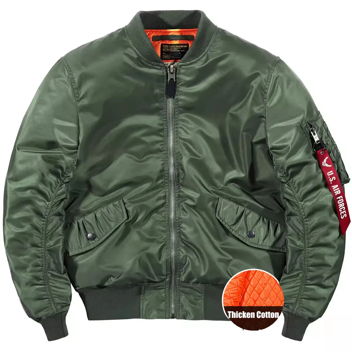 

Мужское бейсбольное пальто с утолщенным ватным диском, свободные военные тактические куртки-бомберы, осенне-зимняя куртка пилота ВВС MA1