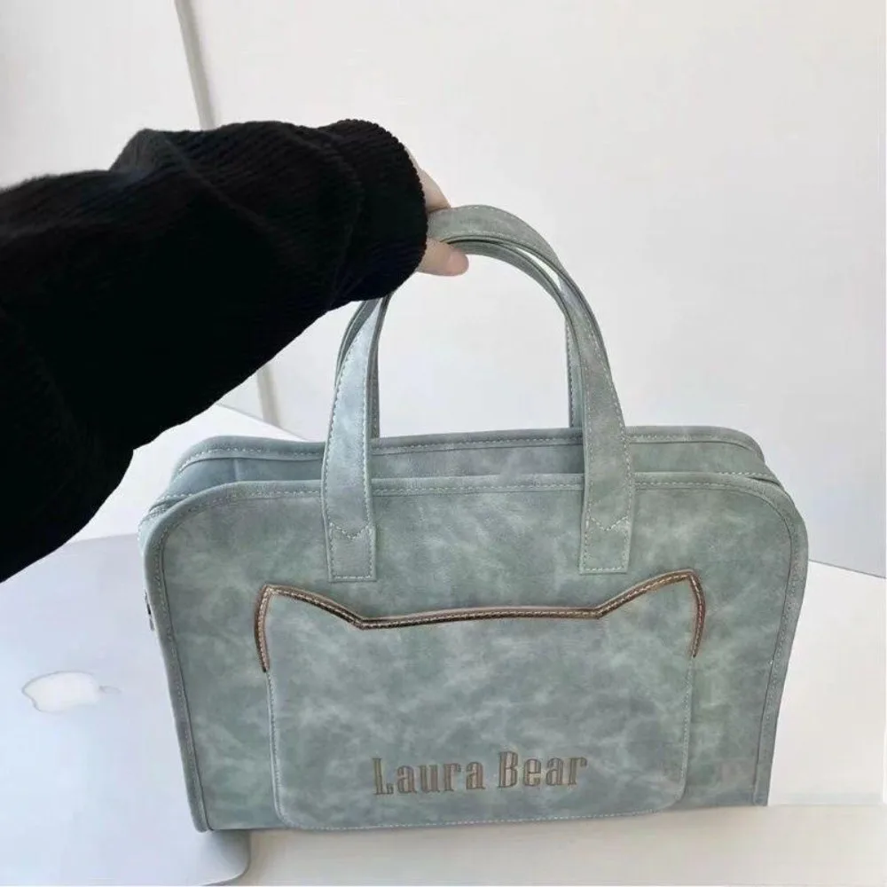 

Портативный чехол для ноутбука, большая вместительная сумка для ноутбука из искусственной кожи с ремнями, защитный чехол для компьютера 13/14 дюймов, для поездок на работу