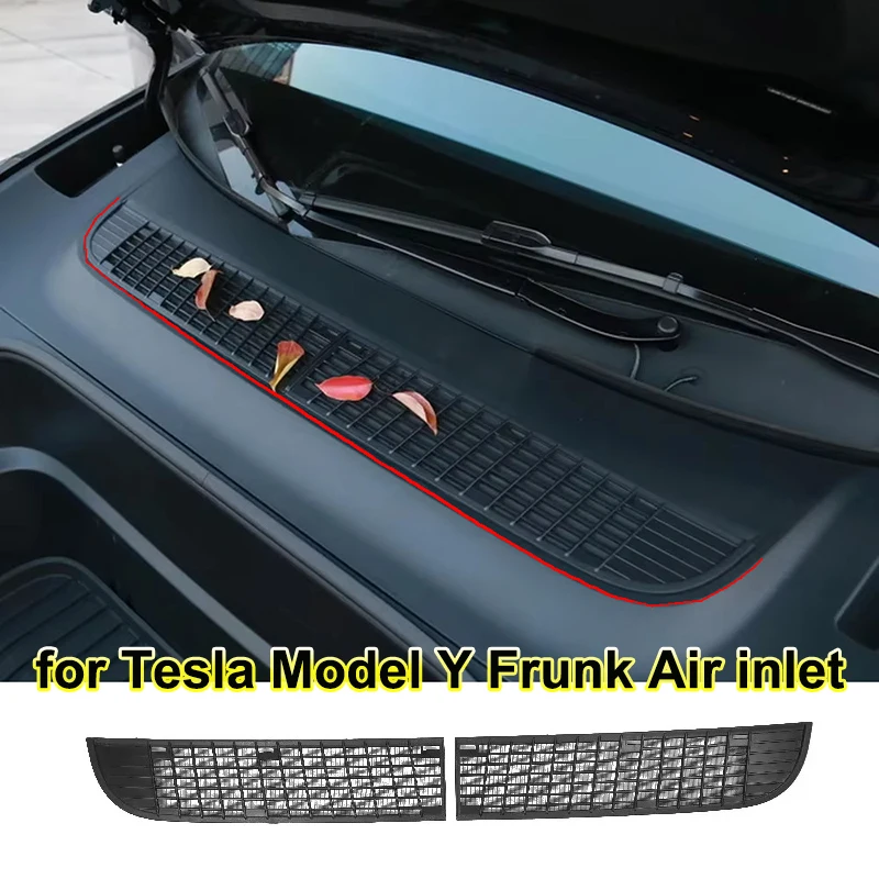 For Tesla Model Y Juniper 2025 Car Front Trunk Air-conditioning Cover Intake Grille Air Inlet Protective Frunk Insect-proof Net