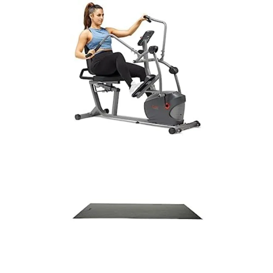 

Эллиптический велотренажер-кросс-тренажер с двойными тренажерами для рук и удобным сиденьем, черный, для домашнего спортзала, с функцией FOA